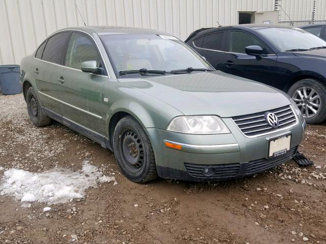 WVWPH63B93P280701 - 2003 VOLKSWAGEN PASSAT GLS GREEN photo 1