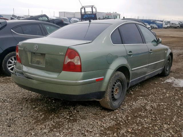 WVWPH63B93P280701 - 2003 VOLKSWAGEN PASSAT GLS GREEN photo 4