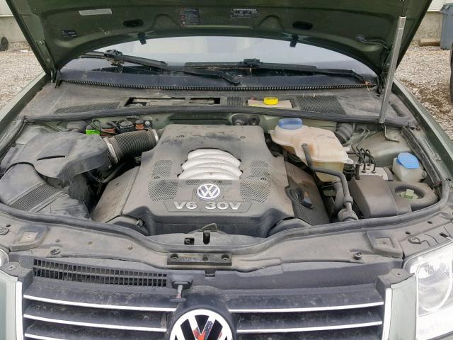 WVWPH63B93P280701 - 2003 VOLKSWAGEN PASSAT GLS GREEN photo 7