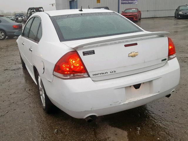 2G1WC5E33D1160250 - 2013 CHEVROLET IMPALA LTZ WHITE photo 3