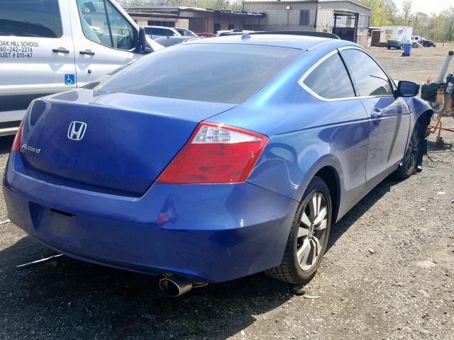 1HGCS12868A009762 - 2008 HONDA ACCORD EXL BLUE photo 4