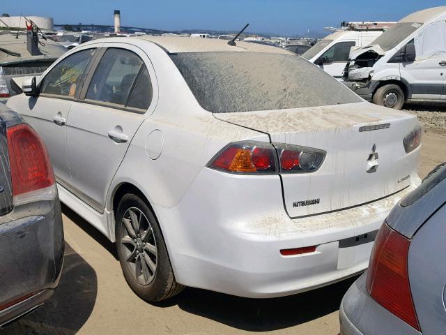 JA32U2FU7HU004469 - 2017 MITSUBISHI LANCER ES WHITE photo 3