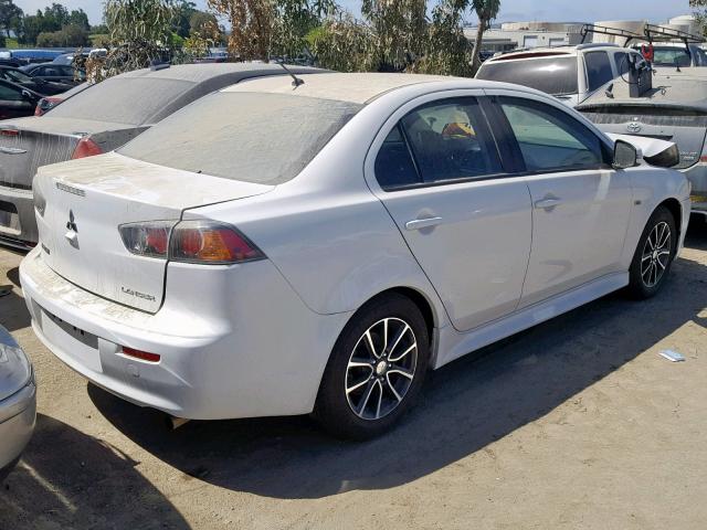 JA32U2FU7HU004469 - 2017 MITSUBISHI LANCER ES WHITE photo 4