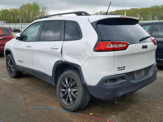 1C4PJMCS6EW301117 - 2014 JEEP CHEROKEE L WHITE photo 3