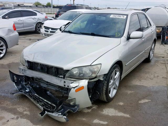 JTHBD192850094688 - 2005 LEXUS IS 300 SILVER photo 2