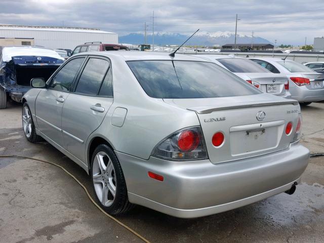 JTHBD192850094688 - 2005 LEXUS IS 300 SILVER photo 3