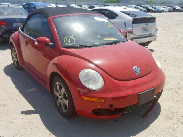 3VWRG31YX6M327081 - 2006 VOLKSWAGEN NEW BEETLE RED photo 1