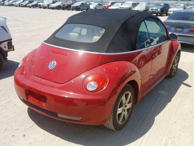 3VWRG31YX6M327081 - 2006 VOLKSWAGEN NEW BEETLE RED photo 4