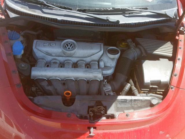 3VWRG31YX6M327081 - 2006 VOLKSWAGEN NEW BEETLE RED photo 7