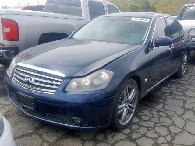 JNKBY01E16M201286 - 2006 INFINITI M45 BASE BLUE photo 2