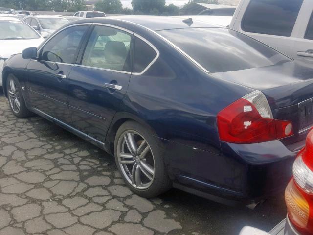 JNKBY01E16M201286 - 2006 INFINITI M45 BASE BLUE photo 3