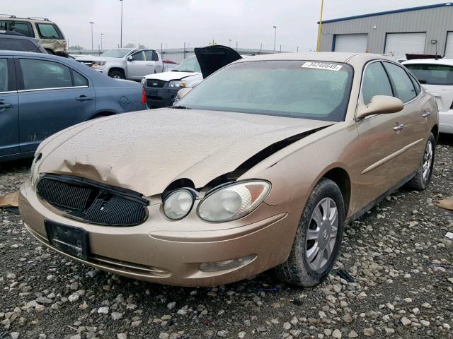 2G4WC532451279021 - 2005 BUICK LACROSSE C GOLD photo 2