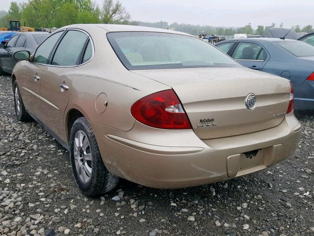 2G4WC532451279021 - 2005 BUICK LACROSSE C GOLD photo 3