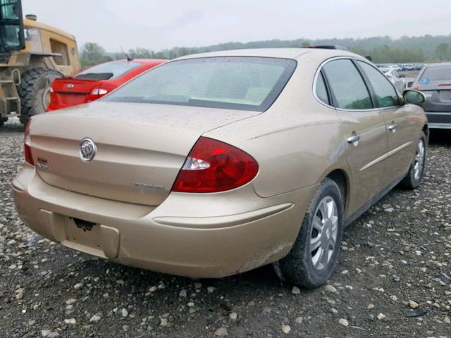 2G4WC532451279021 - 2005 BUICK LACROSSE C GOLD photo 4