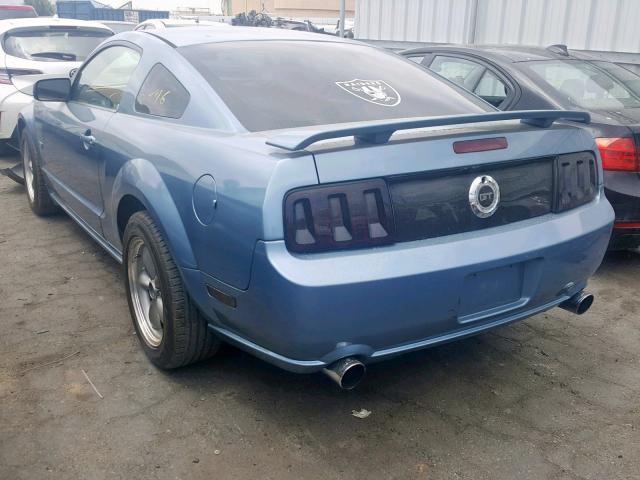 1ZVFT82H065177630 - 2006 FORD MUSTANG GT BLUE photo 3