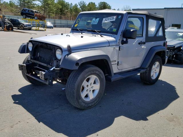 1C4AJWAG6DL622350 - 2013 JEEP WRANGLER S GRAY photo 2