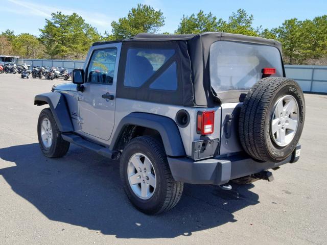 1C4AJWAG6DL622350 - 2013 JEEP WRANGLER S GRAY photo 3