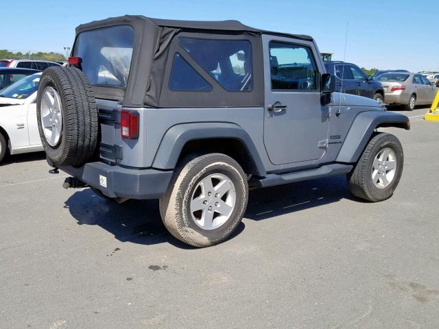 1C4AJWAG6DL622350 - 2013 JEEP WRANGLER S GRAY photo 4