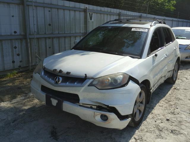 5J8TB18518A012887 - 2008 ACURA RDX TECHNO WHITE photo 2