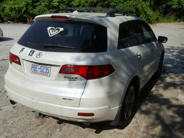 5J8TB18518A012887 - 2008 ACURA RDX TECHNO WHITE photo 4