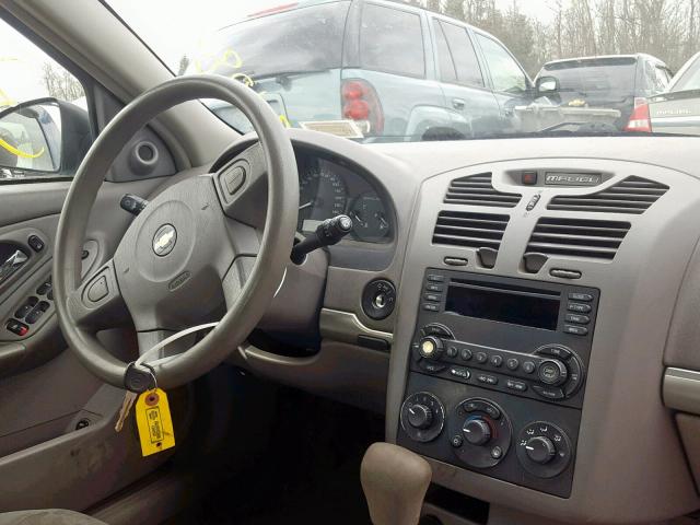 1G1ZT52865F245140 - 2005 CHEVROLET MALIBU LS GRAY photo 9