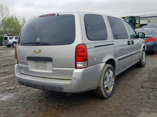 1GNDV23W87D185102 - 2007 CHEVROLET UPLANDER L ვერცხლისფერი ფოტო 4