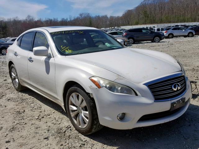 JN1BY1AR1BM373485 - 2011 INFINITI M37 X WHITE photo 1