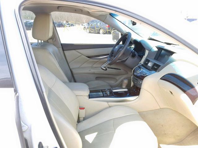 JN1BY1AR1BM373485 - 2011 INFINITI M37 X WHITE photo 5