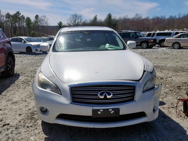 JN1BY1AR1BM373485 - 2011 INFINITI M37 X WHITE photo 9