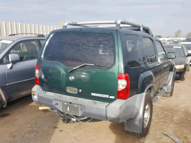 5N1ED28Y3YC565879 - 2000 NISSAN XTERRA GREEN photo 4