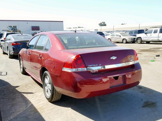 2G1WB5EK3A1114620 - 2010 CHEVROLET IMPALA LT RED photo 3