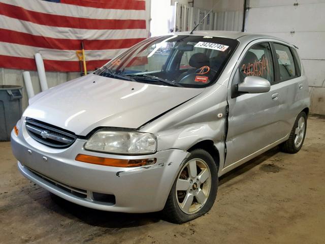 KL1TD66618B116346 - 2008 CHEVROLET AVEO BASE Күміс фото 2