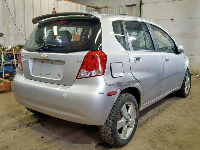 KL1TD66618B116346 - 2008 CHEVROLET AVEO BASE Күміс фото 4