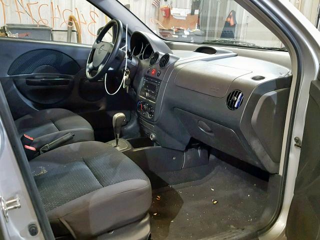 KL1TD66618B116346 - 2008 CHEVROLET AVEO BASE Күміс фото 5