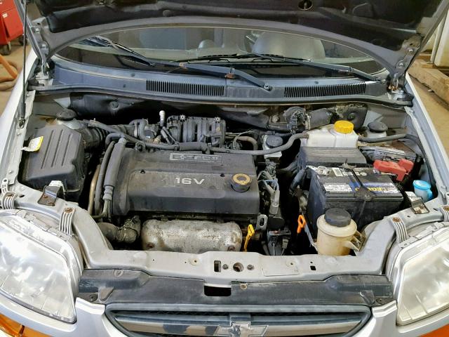 KL1TD66618B116346 - 2008 CHEVROLET AVEO BASE Күміс фото 7