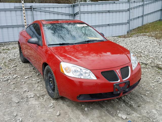 1G2ZH158164154789 - 2006 PONTIAC G6 GT RED photo 1