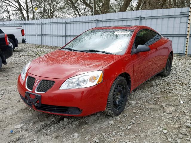 1G2ZH158164154789 - 2006 PONTIAC G6 GT RED photo 2