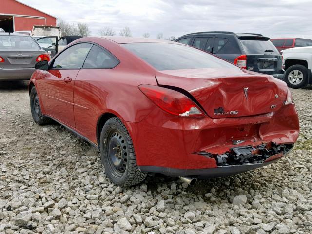 1G2ZH158164154789 - 2006 PONTIAC G6 GT RED photo 3