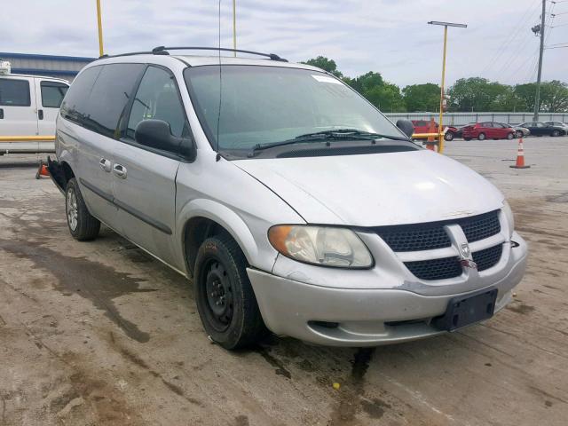 1B4GP44392B622025 - 2002 DODGE CARAVAN SILVER photo 1