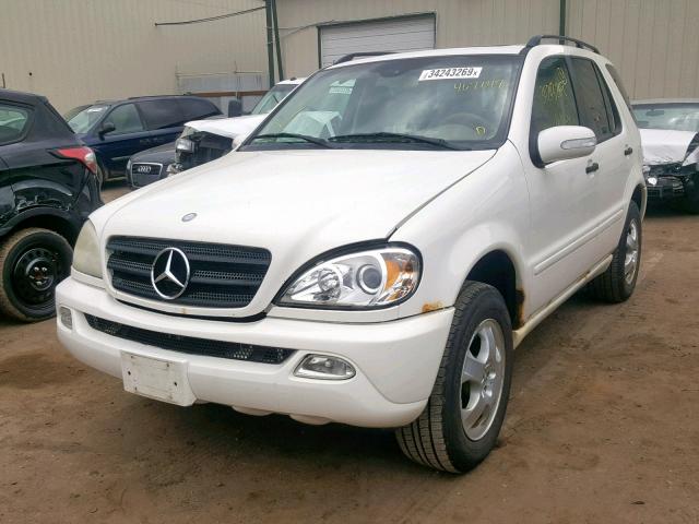 4JGAB57E14A467047 - 2004 MERCEDES-BENZ ML 350 WHITE photo 2