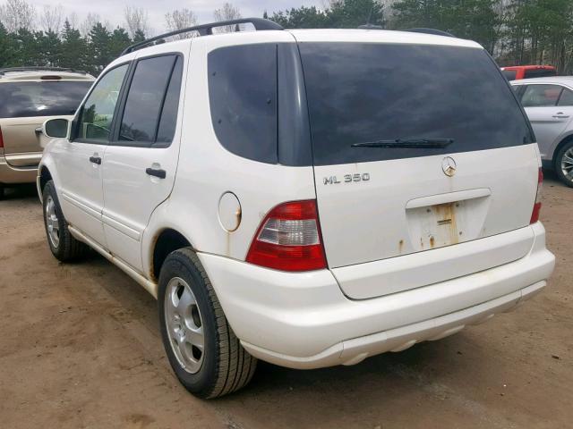 4JGAB57E14A467047 - 2004 MERCEDES-BENZ ML 350 WHITE photo 3