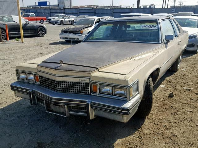 6D47S9C365149 - 1979 CADILLAC DEVILLE CO TWO TONE photo 2