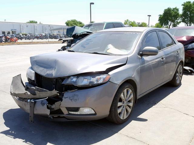 KNAFW4A38D5663136 - 2013 KIA FORTE SX GRAY photo 2