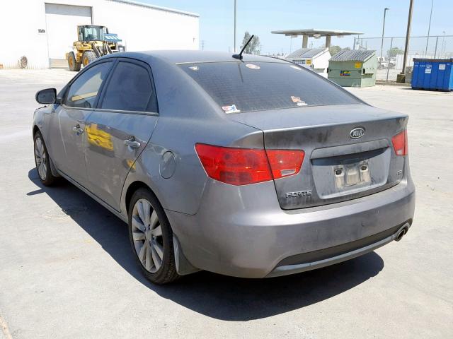 KNAFW4A38D5663136 - 2013 KIA FORTE SX GRAY photo 3