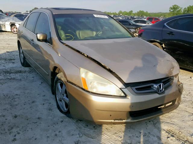 1HGCM56875A102085 - 2005 HONDA ACCORD EX GOLD photo 1