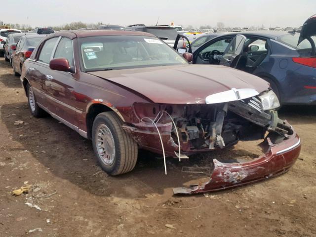 1LNHM83W4YY873264 - 2000 LINCOLN TOWN CAR C BURGUNDY photo 1