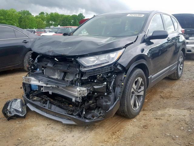 2HKRW5H39JH417154 - 2018 HONDA CR-V LX BLACK photo 2