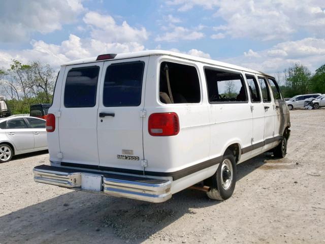 2B5WB35ZXXK518423 - 1999 DODGE RAM WAGON WHITE photo 4