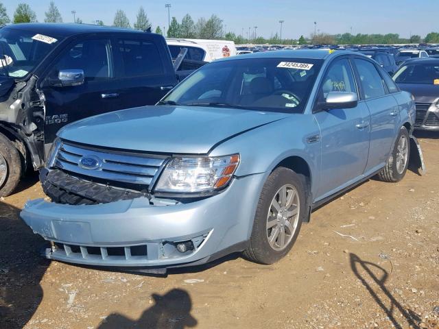 1FAHP24W58G174471 - 2008 FORD TAURUS SEL BLUE photo 2