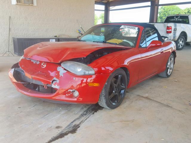 JM1NB353830309899 - 2003 MAZDA MX-5 MIATA RED photo 2